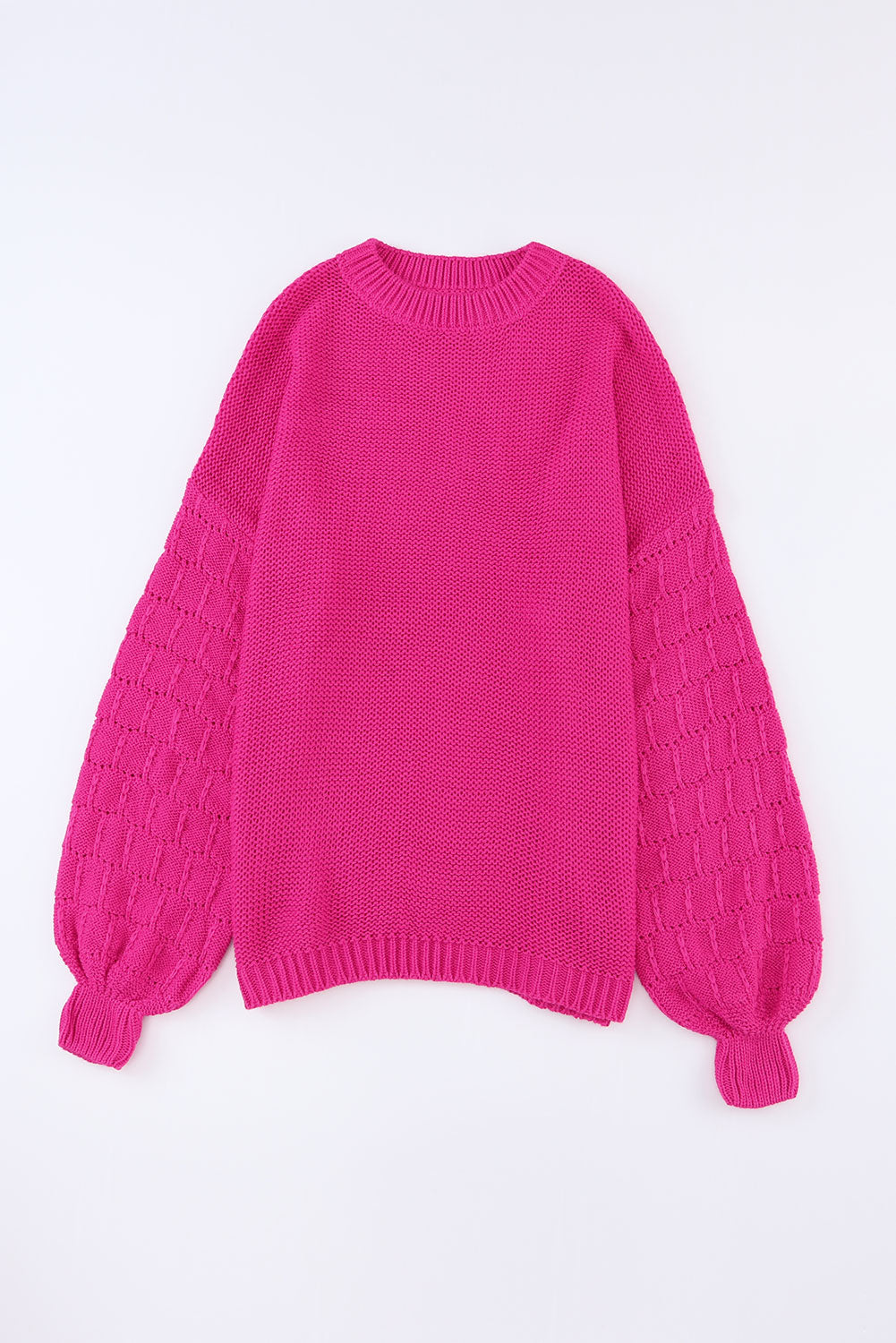 Khaki Casual Hollowed Long Sleeve Knit Sweater