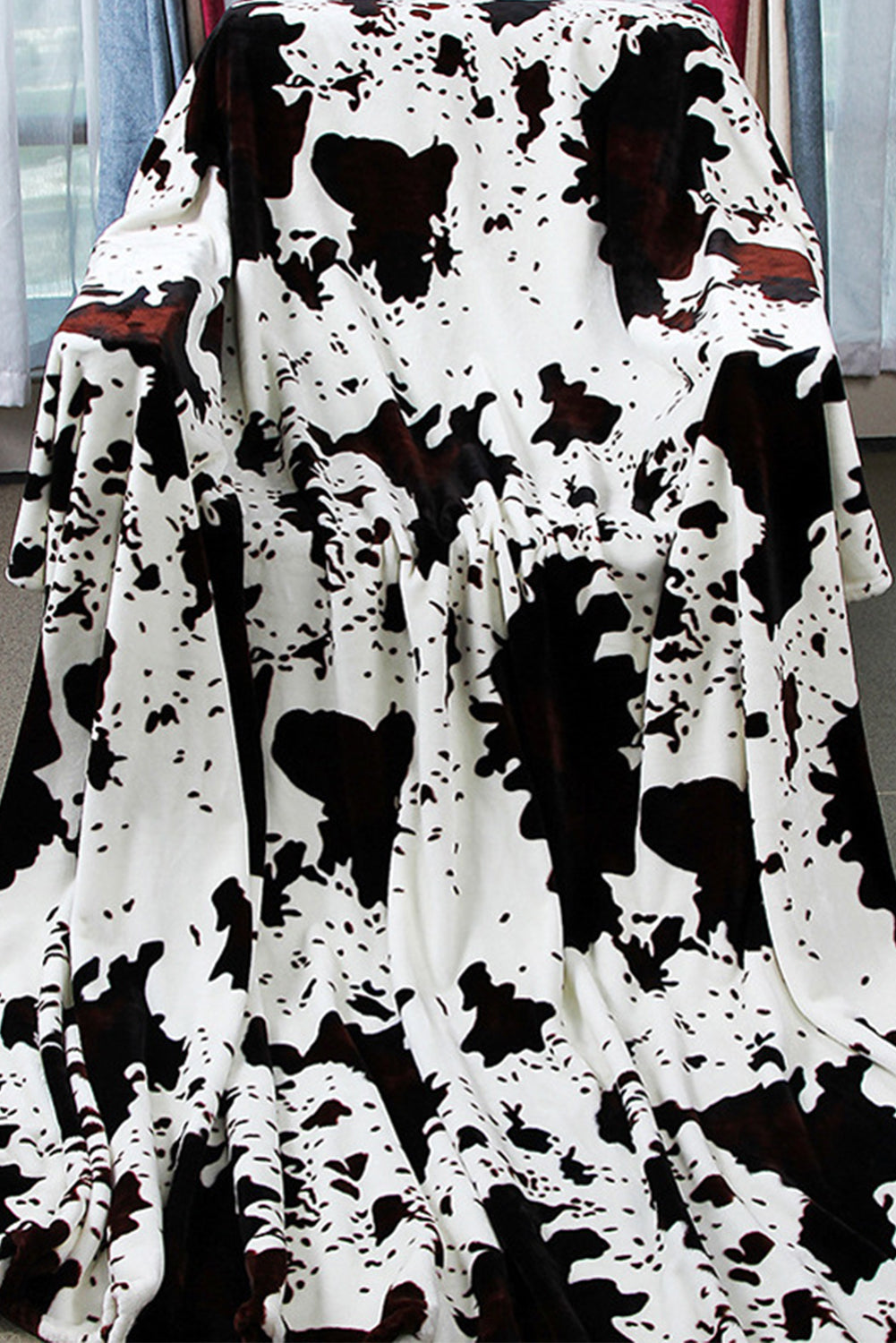 Multicolour Cow Spots Plush Blanket 150*200cm